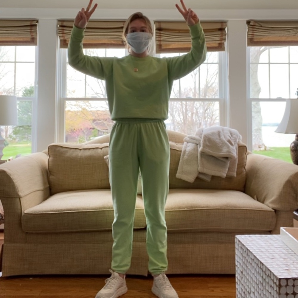 Outdoor voices cotton terry jogger & sweatshirt